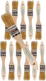 img 4 attached to 🖌️ High-Quality - Chip Paint Brushes - Set of 12, 1 Inch Chip Paint Brush