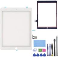 feiyuetech - white ipad 6 6th gen 2018 (a1893 a1954) touch screen digitizer replacement front glass assembly with camera holder, preinstalled adhesive, and toolkit - no home button included logo