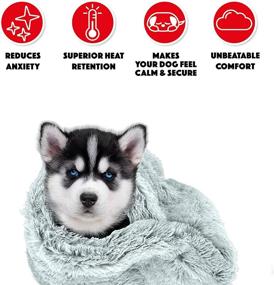 img 3 attached to Premium Quality Calming Snuggler Blankets - The Dog's Blanket Sound Sleep Original, Anti-Anxiety Solution