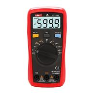 🔧 uni-t digital multimeter ut133a - ac dc voltage current dmm 6000 counts, auto ranging ncv, measures volt amp ohm cap frequency temp. continuity diode test - palm size logo