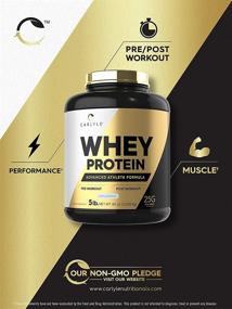 img 1 attached to 🥛 Carlyle Whey Protein Powder - Unflavored, 5lbs, 25G Protein, Vegetarian, Non-GMO, Gluten Free