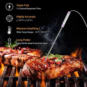 img 3 attached to High-Quality Replacement Probe Set for Thermopro TP20 TP17 TP-16 TP-16S TP08S TP25 🌡️ TP07 TP17H TP27 TP06S TP09 TP28 - 2-Piece Set for Accurate Meat Temperature Monitoring