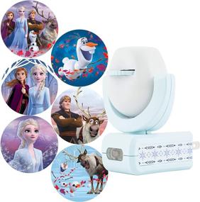 img 4 attached to 🌙 Frozen 2 LED Night Light - Projectables 6-Image Dusk-to-Dawn Plug-in, UL-Listed with Elsa, Anna, and Olaf Scenes on Ceiling, Wall, or Floor - Perfect for Bedroom, Nursery - 45028