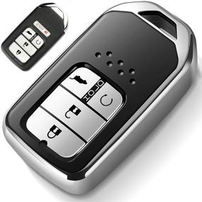 img 4 attached to 🔑 Чехол для пульта Honda от COMPONALL - премиум серебристый чехол из TPU с полной защитой для ключа Accord Civic CRV Pilot Odyssey Passport Smart Remote Keyless Key Fob Shell