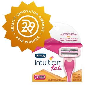 img 3 attached to 🪒 Pack of 3 Schick Intuition f.a.b. Bi-Directional Women's Razor Refills