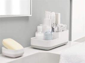 img 2 attached to 🚿 Streamline Your Bathroom with the Joseph Joseph EasyStore Gray Storage Caddy (11.9 x 11.6 x 24.9 cm)