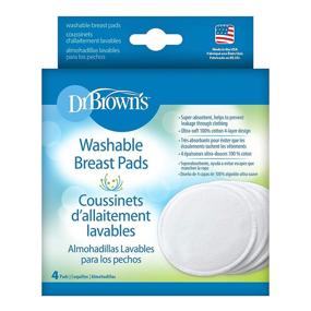 img 1 attached to 4-Pack of Dr. Brown's Washable Breast Pads