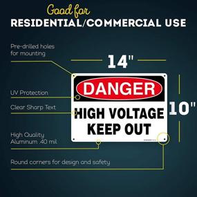 img 3 attached to ⚡ High Voltage Danger Zone Sign