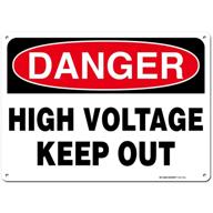 ⚡ high voltage danger zone sign logo