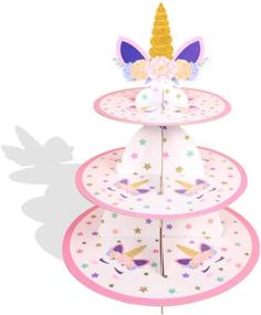 img 4 attached to Unicorn Birthday Decoration Supplies Children