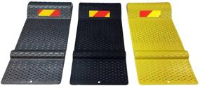 img 2 attached to Enhanced Antiskid Car Safety Parking Aid Mat - Electriduct Plastic Guide for Garage Vehicles (Yellow)