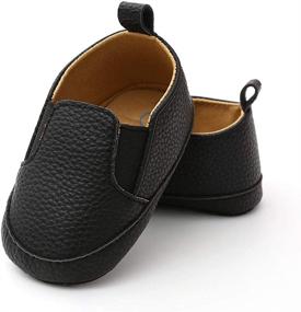 img 2 attached to 👟 E-FAK Leather Lace Up Baby Shoes: Stylish Infant Sneakers with Rubber Sole - Perfect for Walking, Wedding, Uniform, and Dress Up!