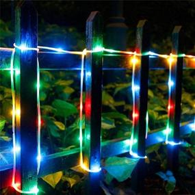 img 3 attached to 🏮 Solar Rope Light - 33FT 100L IP65 Waterproof LED Copper Fairy String Tube Lights for Party, Garden, Yard, Home, Wedding, Christmas, Halloween, Holiday Decoration Lighting - Multi Color 33FT 100L