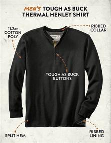 img 1 attached to 👕 Legendary Whitetails Durable Thermal Henley