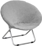 🪑 high stretch velvet-light gray saucer chair slipcover - v-timmix velvet moon chair cover with soft anti-slip technology logo