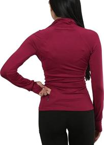 img 3 attached to ToBeInStyle Womens Color Zip Up Jacket Sports & Fitness and Team Sports