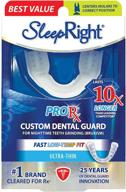 😴 sleepright prorx custom fit dental guard: ultimate protection for teeth grinding, clenching, and bruxism logo