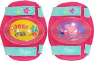 🐷 protective peppa pig toddler multi-sport elbow and knee padset – safeguarding your child's playtime! logo