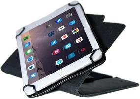 img 2 attached to 📚 MYGOFLIGHT Universal Full-Size Leather Folio C EFB Pilot Kneeboard and Clipboard - iPad Pro, Air, and Other 9"-11" Tablets