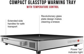 img 2 attached to Chefman Compact Glasstop Warming Tray