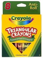 🖍️ triangular crayons (8/box) [set of 3]: perfect coloring essentials for kids logo