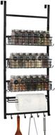 🗂️ organization made easy: x-cosrack 3 tier spice rack organizer with hooks and napkin holder - ideal for pantry, closet, kitchen, and bathroom display shelves logo