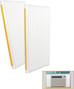 img 4 attached to 🏢 LBG Products Window Air Conditioner Foam Insulation Panels, AC Side Insulating Panel Kit, 2-Pack, White Beige, 17" H x 9" W x 0.875" Thick