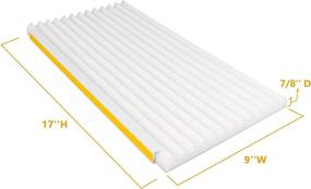 img 3 attached to 🏢 LBG Products Window Air Conditioner Foam Insulation Panels, AC Side Insulating Panel Kit, 2-Pack, White Beige, 17" H x 9" W x 0.875" Thick