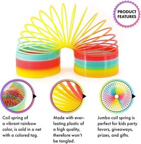img 1 attached to 🌈 Add Vibrant Fun to Parties and Birthdays with Srenta Rainbow Spring