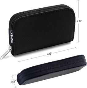 img 1 attached to 📸 Efficient Green SD Card Case: 22-Slot Zippered Memory Card Holder and Storage Wallet for SD, Micro SD, CF, SDXC, SDHC, MMC