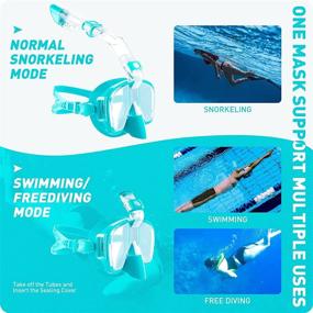 img 1 attached to CAPAS Innovative Breathing Anti Fog Snorkeling