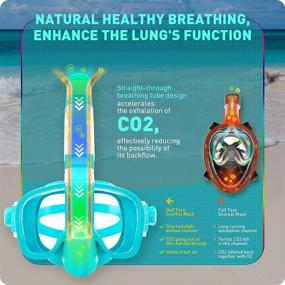 img 2 attached to CAPAS Innovative Breathing Anti Fog Snorkeling