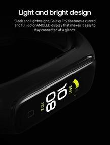 img 1 attached to 📱 Улучшенный фитнес-трекер Smart Band - SAMSUNG Galaxy Fit 2 с подключением по Bluetooth, цвет: черный (версия для США)