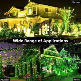 img 1 attached to Outdoor Christmas Lights 500LED 197Ft Long Christmas Lights Memory 8 Modes Fairy Light Plug In Waterproof LED String Lights For Xmas Tree Wedding Holiday Party Thanksgiving Decoration Green