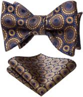 🎀 hisdern bowtie formal tuxedo self-tie - men's accessories and ties: cummerbunds & pocket squares logo