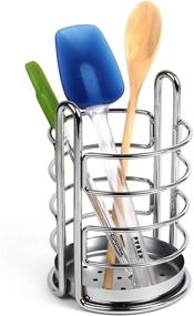 img 3 attached to 🍴 Streamlined Chrome Utensil Holder by Spectrum Diversified: Organize Your Kitchen in Euro Style