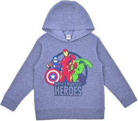 img 2 attached to 🦸 Marvel Avengers Kid's 2-Piece Zip Up Hoodie and Hooded Sweatshirt Duo