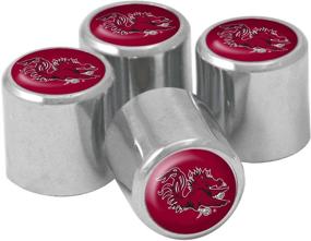 img 1 attached to 🏈 NCAA South Carolina Fighting Gamecocks Metal Tire Valve Stem Caps, Set of 4 - Optimize Your Vehicle's Style and Support!