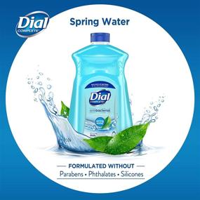 img 2 attached to Dial Антибактериальное жидкое мыло для рук Spring Water, 52 унции (3 упаковки) - Средство для борьбы с бактериями для ежедневной гигиены рук