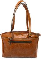 👜 patricia nash tooled leather poppy tote handbag purse logo