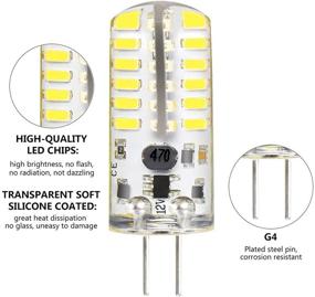 img 2 attached to 💡 High-Performance 48×3014 Halogen Replacement Silicone Shatterproof Bulbs