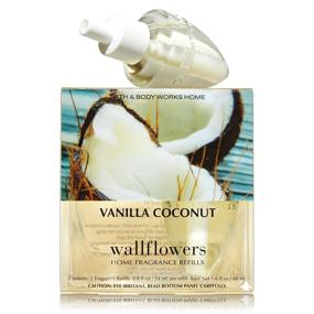 img 1 attached to 🛁 Bath & Body Works Vanilla Coconut Wallflowers Refills, 2-Pack: Refreshing Home Fragrance (1.6 fl oz total)