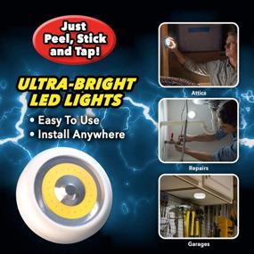 img 1 attached to 💡 Атомная лампа TapLight Tap LED - Невероятно яркое светлое устройство, которое можно закрепить в любом месте (1 шт.) от BulbHead