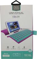 berry/aqua zaggkeys case with universal wireless keyboard for bluetooth smartphones and tablets logo
