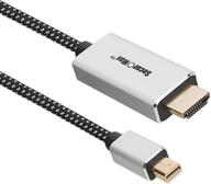 displayport cable 18gbps minidp hdmi braided logo