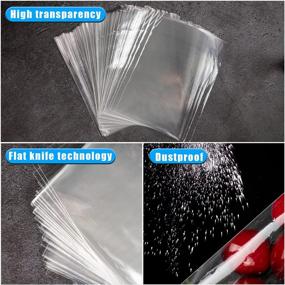 img 1 attached to 🍬 Labeol Clear Cellophane Bags: 300Pcs Candy Treat Bags for Packaging Cookie Gift Party Favors