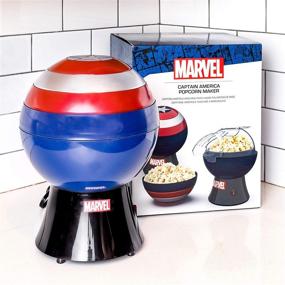 img 1 attached to Optimized Search: Marvel Legends Captain America Popcorn Maker Set - Captain America Shield Popcorn Bowl & Air Popper, Marvel Gifts