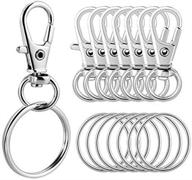 🔗 set of 60 wxj13 swivel lobster clasp lanyard snap hooks with key rings logo