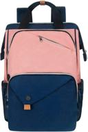 hap tim women's laptop backpack, stylish pink travel and work bag (model 7651-bp) logo