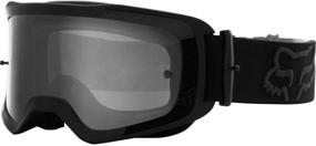 img 1 attached to 🏁 High-Performance Fox Racing Men's Main Stray Goggle - Sleek Black Design, One Size Fits All